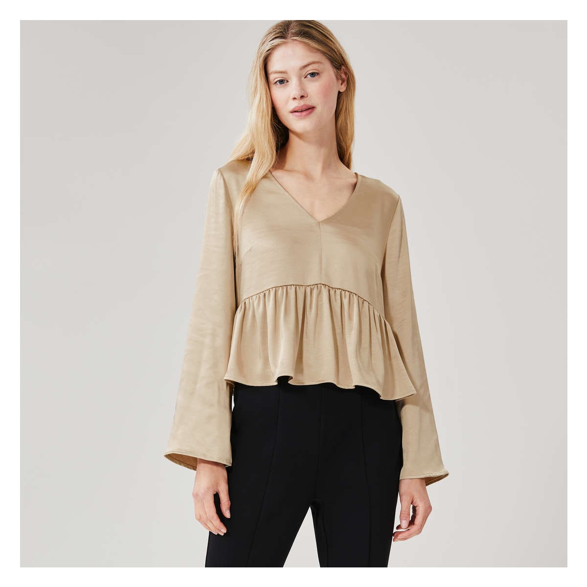 Basic peplum top online